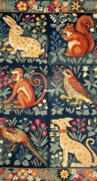 Ehrman-Needlepoint - Hunting Rug by Candace Bahouth