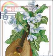 The Vermillion Stitchery Musical Bell Pull - Mandolin XSD