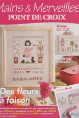 Mains & Merveilles Point de Croix - Des Fleurs a Foison - No.120 - May-June 2017 - French