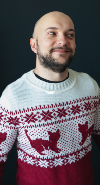 Ill cat you Sweater by Svetlana Pakhomova-Free
