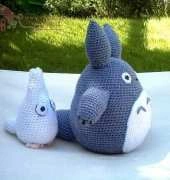 Craftster - White (Small) - Blue Totoro Crochet