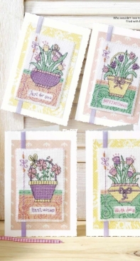 Birthday Blooms - Floral Cards by Durene Jones from Cross Stitch Gold 117