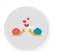 Daily Cross Stitch - Little Snails