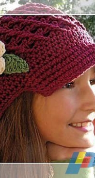 Angels Chest Boutique - Mary Angel Morris - 4 Beanie with Visor and flower