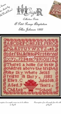Gigi R - Ellen Johnson 1883 with Bonus Sampler by Needle Work Press XSD + PCS