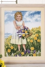 Flower Girl by Maria Diaz from Cross Stitch Gold 143 XSD