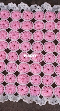 juliebell - Julie Gillrie - Vintage Flower Baby Blanket