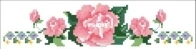 Pink roses border/Bordo rose rosa by Coricamo