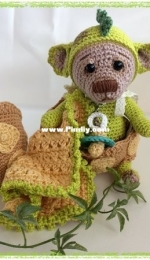 Wooly-Gurumis - Petra Schmeisser - Dragon Bear Dreamer - Drachen-Bärchen Träumerle - German