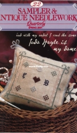 Sampler and Antique Needlework Quarterly SANQ - Vol.22 - Spring 2001