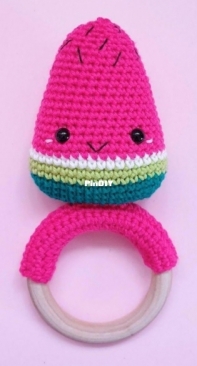 Hobbii Design - Super Cute Design - Jennifer Santos - Kawaii Watermelon Rattle - Free