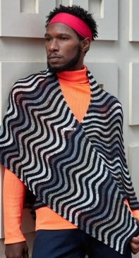 Painting Waves Shawl by Stephen West