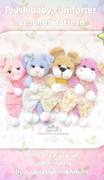 Sophie and Co - AVokhmina Patterns - Anastasia Vohmina - Anastasiya Vokhmina - Plush baby comforter - Series 3 - Naninha de pelúcia para bebê - Série 3 - Portuguese - Translated