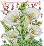 Festive Flowers- Lilies & Berries by Susan Bates from Cross Stitch Gold 43 XSD