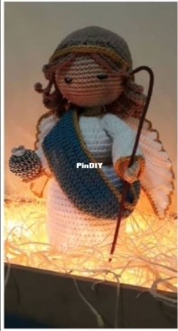 Art de Luxo Amigurumi - Rosi Guimarães  - Saint Raphael - Sao Rafael - Portuguese