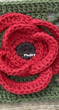 Made by Lisek - Anna Lisek - Poppy Granny Square