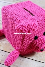 Nickis Handmade Crafts - Nicole Riley - Piggy Bank Tissue Cover - Free