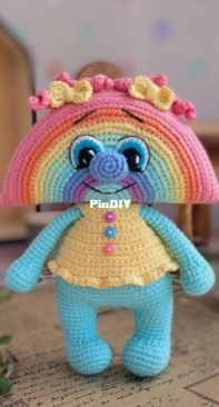 Sovushkin mir toys - Elena Ashlapova - Doll Funny Rainbow - Russian