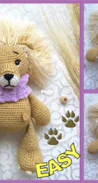 ArzolaDecor Toy Studio - HandmadeManiaShopCo - Arzu Öner - Lion