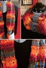 Scarf in broom stitch