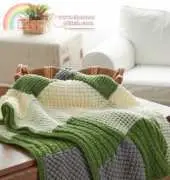 Yarnspirations-Caron Textured Afghan-Free