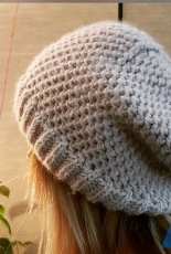 Purl Twist Slouchy Beanie Hat by Fariba Zahed-Free
