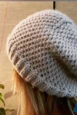 Purl Twist Slouchy Beanie Hat by Fariba Zahed-Free