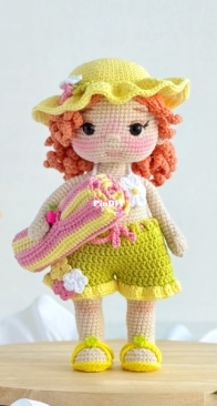 Crochet Friends Toys - Elena Bondarenko - Dunyasha Doll - Russian