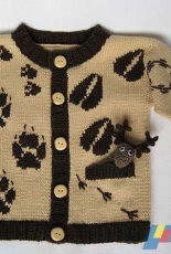 Whose tracks? Cardigan by Tatyana Fedorova-Russian-Free