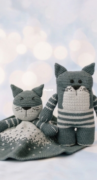Elle Yarns - Tanja Alldred – 7849 Kitty Cuddle Buddie – Toy & Cuddle Blanket – Free