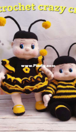 The Crochet Crazy Crew - Tracey Denise - Buzz and Honey  The Bee Babies