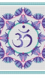 The World in Stitches - Om Mandala by Colleen Carrington - Free