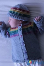 After The Storm Hat & Cardigan by Playing With Fibre-Free