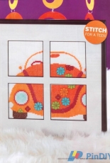 Funky Floral Beetle by Jane Prutton from The World of Cross Stitching TWOCS 138 XSD