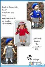 Back To Basics Sets 18 inch Doll - A Jacknitts Design - Jacqueline Gibb