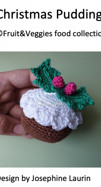 Pink Tomato Crochet - Josephine Laurin - Christmas Pudding