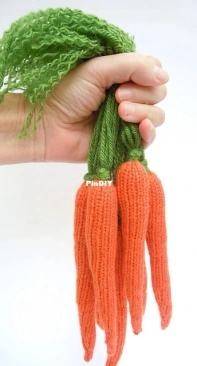 Rabbit Hole Knits - Carrots with Greens - Sara Elizabeth Kellner