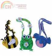 Crochet Village - Donna Harelik CV098 Garden Visitor Purses