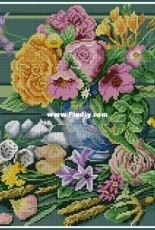Lanarte PN-0146981 Flowers on Bench by Marjolein Bastin XSD + PCS