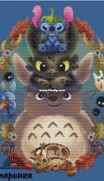 Totoro and Company by Ekaterina Saitova / Katarinka / Тоторо и компания - Катаринка / Екатерина Саитова