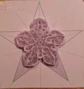 Quilling snowflakes