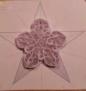 Quilling snowflakes