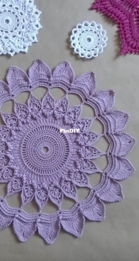 Maryam Aminova - Марьям Аминова - Lesnaya Doily - Салфетка Лесная - Russian