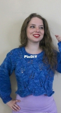 Lady Lovelace Cropped Sweater by Kristin Jones-Free