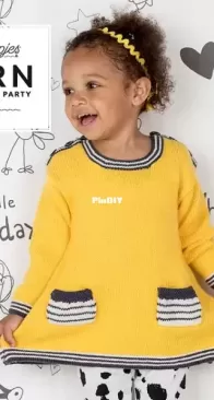 Sunshine Dress by Jane Burns - Yarn-The After Party - English, Dutch, German - Free