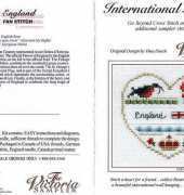 The Victoria Sampler IH01 International Hearts England
