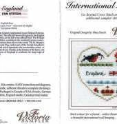 The Victoria Sampler IH01 International Hearts England
