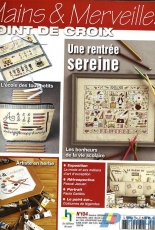 Mains & Merveilles Point de Croix - Une Rentrée Sereine - No.104  - September-October 2014 - French