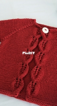 Aida top down cardigan - P111 - OGE Knitwear Designs