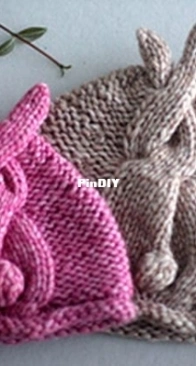Bunny Tail Beanie by Ekaterina Filippova-Blanchard - KatyTricot Knits